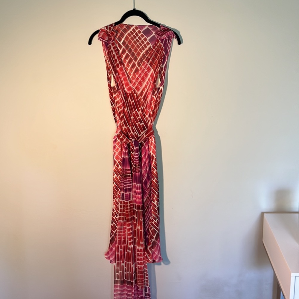Pink Multi Escada Mini Dress